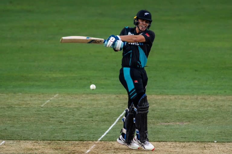 Mark Chapman excelled again with the bat for New Zealand (Ryan LIM)