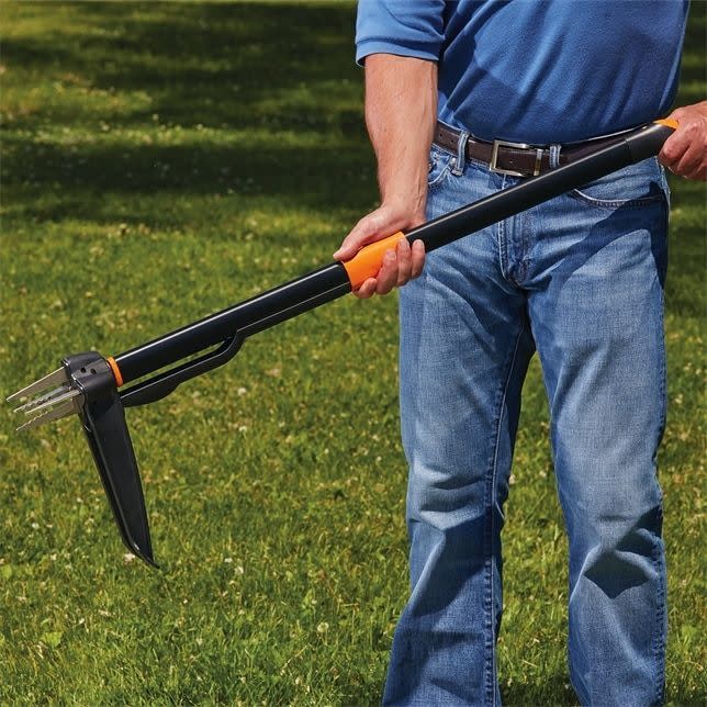 <p><a href="https://www.amazon.com/Fiskars-Deluxe-Stand-up-Weeder-4-claw/dp/B0030MIHAU/ref=sr_1_1_sspa?crid=TPGH8WH2MC96&dib=eyJ2IjoiMSJ9.2MeH_mQQWjur1QkdP2uK9tw5bW9GWB9TeoUYg5Qct-aaM99Yehripx2BENd3FGyJvPVlc0TNtDfQlMQIDzoRcAOJAvPJvvWU-I14Lu-fZ2GN1ogTP54e49I6CRuzQKz_a3Z4u921StQzvJN6y9qHRdMmK2yY2xlcWWChiqu-6joitPmT9mtn4B0m4AhCsQfrth6TBeaZV6s8Ze80maWzZdrxe_Z4a5lprQgGMu2xAPd80pP9VH0lnqGOqAWRb4ukWiHjph_wAKrf2JJEiZBmCWIP6vXmdav23CN1UrWfykg.BnRy7xYwQECiRuLTSZJOcwhB35y4amqWD_p7sN9fy4I&dib_tag=se&keywords=fiskars%2Bweed%2Bpuller&qid=1713372088&sprefix=fiskars%2B%2Caps%2C88&sr=8-1-spons&sp_csd=d2lkZ2V0TmFtZT1zcF9hdGY&th=1&tag=syn-yahoo-20&ascsubtag=%5Bartid%7C10057.a.60525205%5Bsrc%7Cyahoo-us" rel="nofollow noopener" target="_blank" data-ylk="slk:Shop Now;elm:context_link;itc:0;sec:content-canvas" class="link ">Shop Now</a></p><p>Fiskars 4-Claw Stand Up Weeder</p><p>$48.88</p><span class="copyright">Fiskars</span>