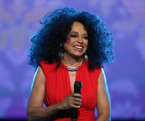 Diana Ross performs for the "Keep the Promise" concert to honor World AIDS Day with the AIDS Healthcare Foundation in November 2019