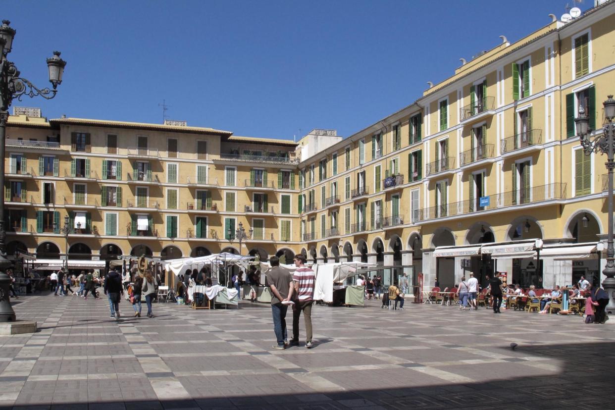 Distant dream: the main square in Palma, Mallorca, before the coronavirus pandemic: Simon Calder