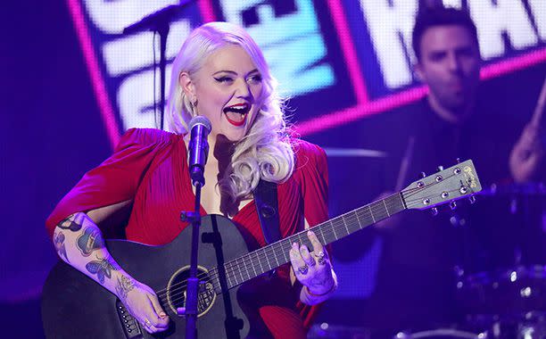 Mark Davis/DCNYRE2016/Getty Images Elle King performs on stage for 'Dick Clark's New Year's Rockin' Eve with Ryan Seacrest' on Dec. 31, 2015