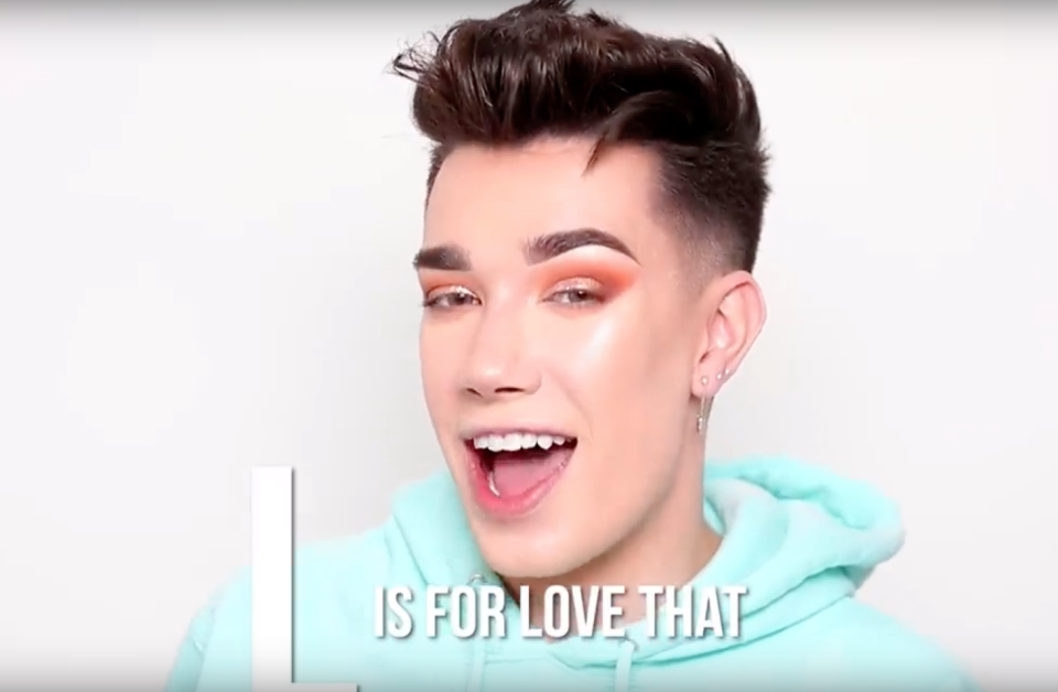 A screenshot from James Charles’s YouTube channel.