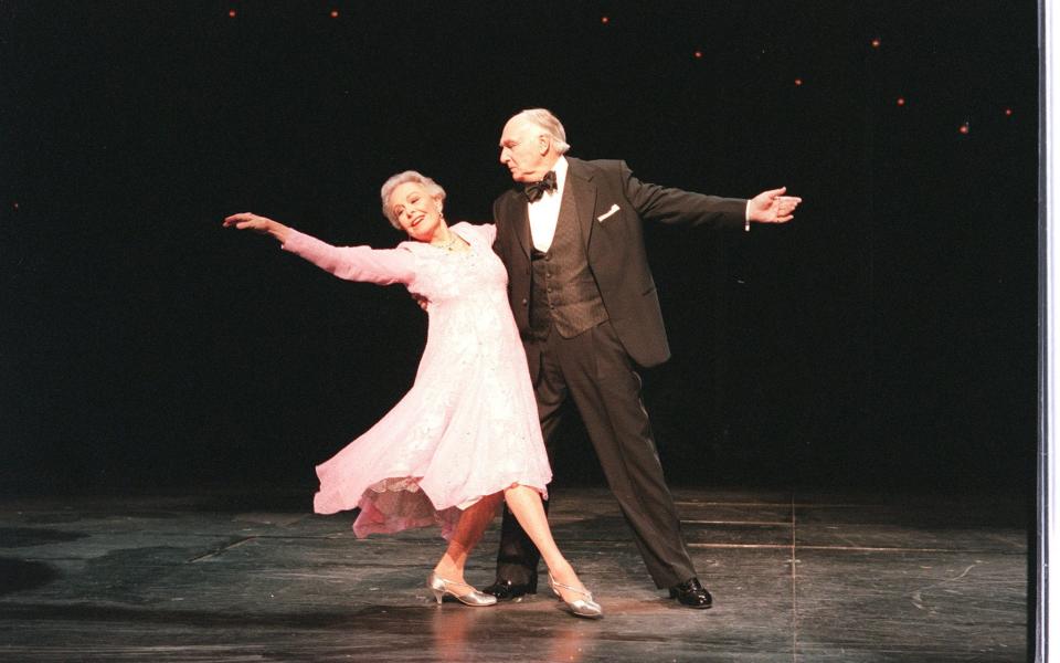 Marge Champion and Donald Saddler in the 2001 revival of Follies in New York - SARA KRULWICH/NYTNS/Redux/eyevine