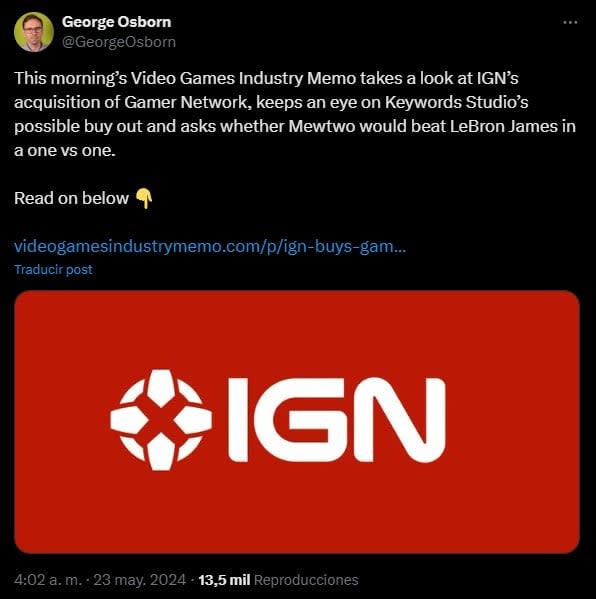 IGN compró Gamer Network, lo que desató críticas y opiniones diversas