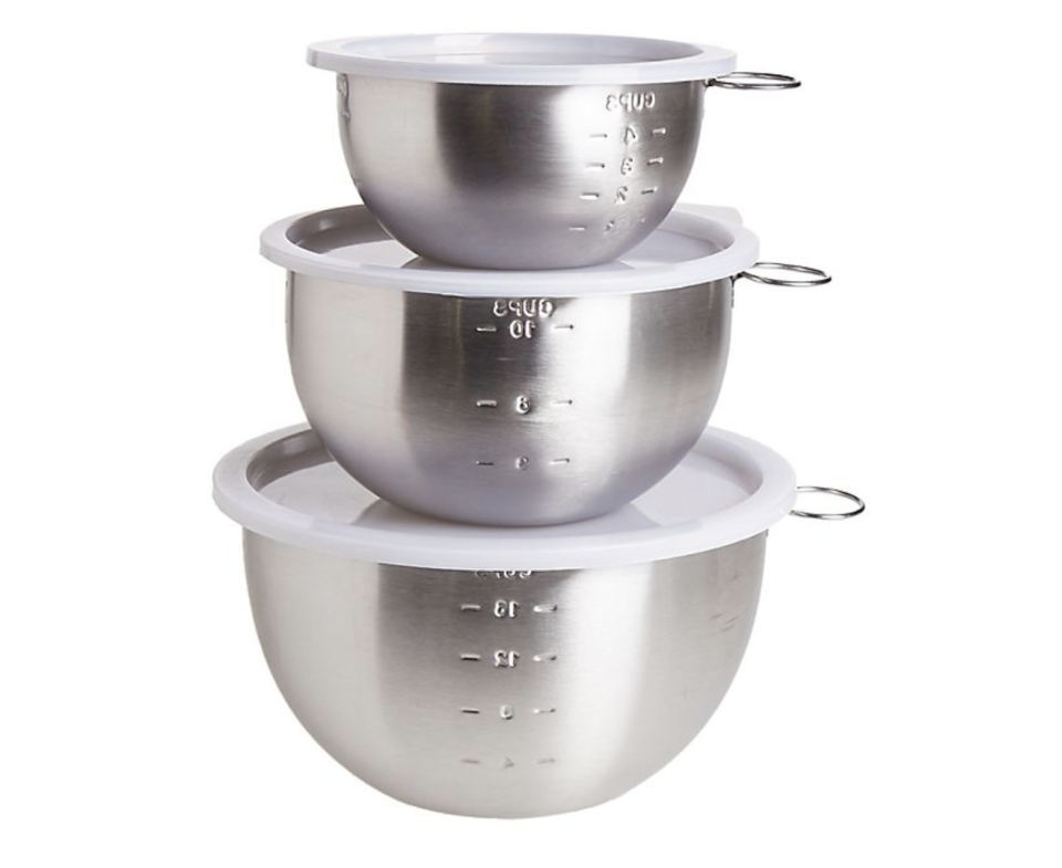 11) Simply Essential Stainless Steel Mixing Bowls (Set of 3)