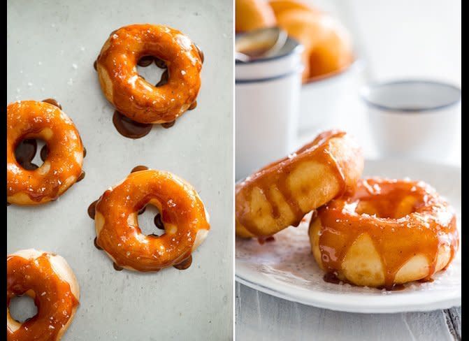 <strong>Get the <a href="http://whiteonricecouple.com/recipes/donuts-burnt-caramel-sea/" target="_hplink">Donuts with Burnt Caramel and Sea Salt</a> recipe from White on Rice Couple</strong>
