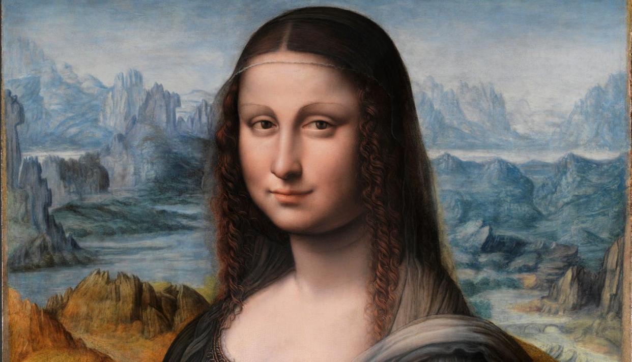 A Mona Lisa painting from the workshop of Leonardo da Vinci, held in the collection of the Museo del Prado in Madrid, Spain. Collection of the Museo del Prado