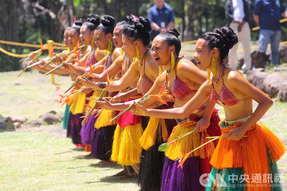 圖為帛琉傳統表演。（中央社／資料照片） 