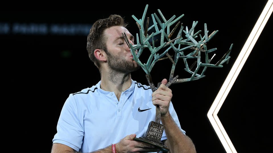 The title win in Paris saw Sock clinch the final ATP Finals spot. Pic: getty