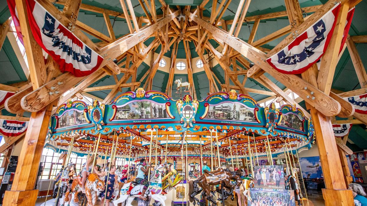 The famous Silver Beach Carousel in St. Joseph, as it stands today.