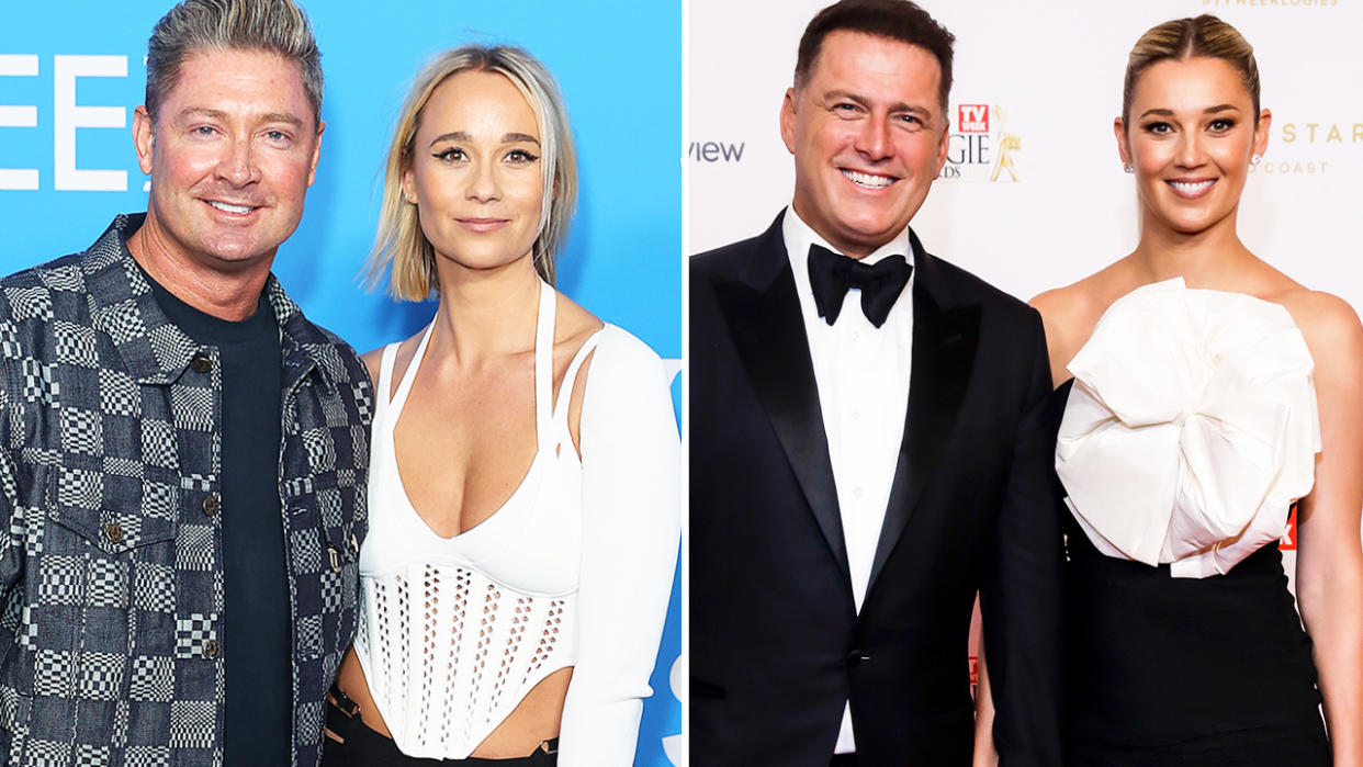 Michael Clarke, pictured here with girlfriend Jade Yarbrough, alongside Karl Stefanovic and Jasmine Yarbrough.