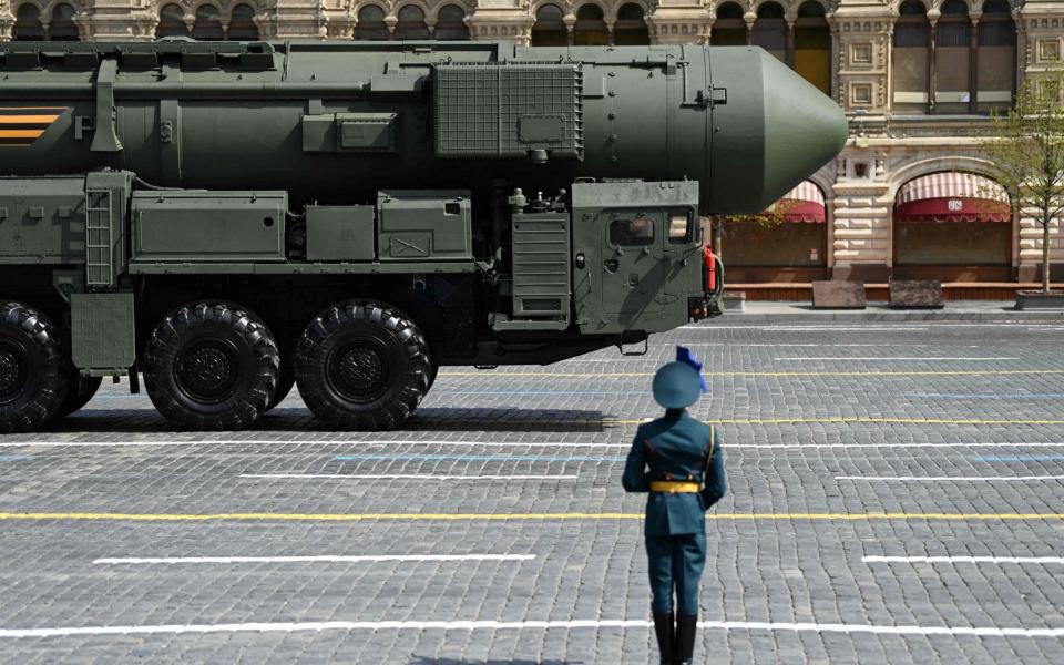 russian victory day parade vladimir putin red square ukraine moscow  - KIRILL KUDRYAVTSEV /AFP