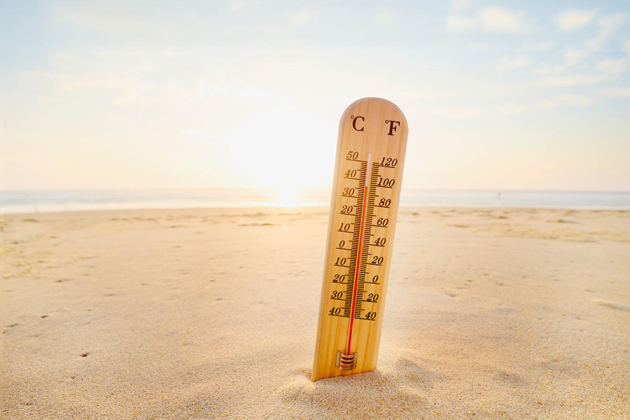 Thermometer at beach Getty Images/the_burtons