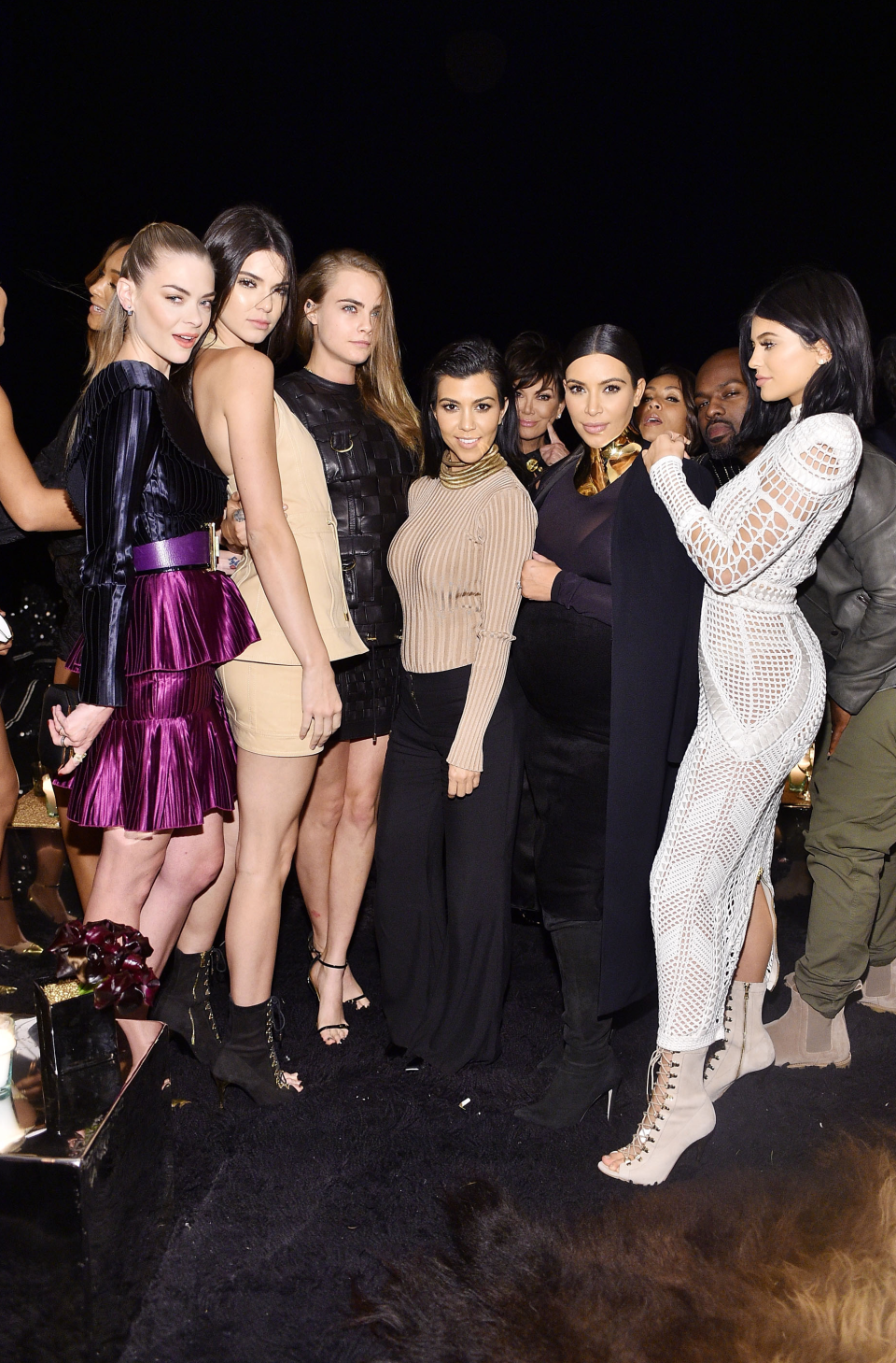 Kardashians Lead The Fashion Pack At Balmain Party