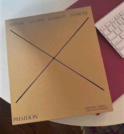 Phaidon Press’ 2021 book “Septime, La Cave, Clamato, D’une île” by chef Bertrand Grébaut and Théophile Pourriat.