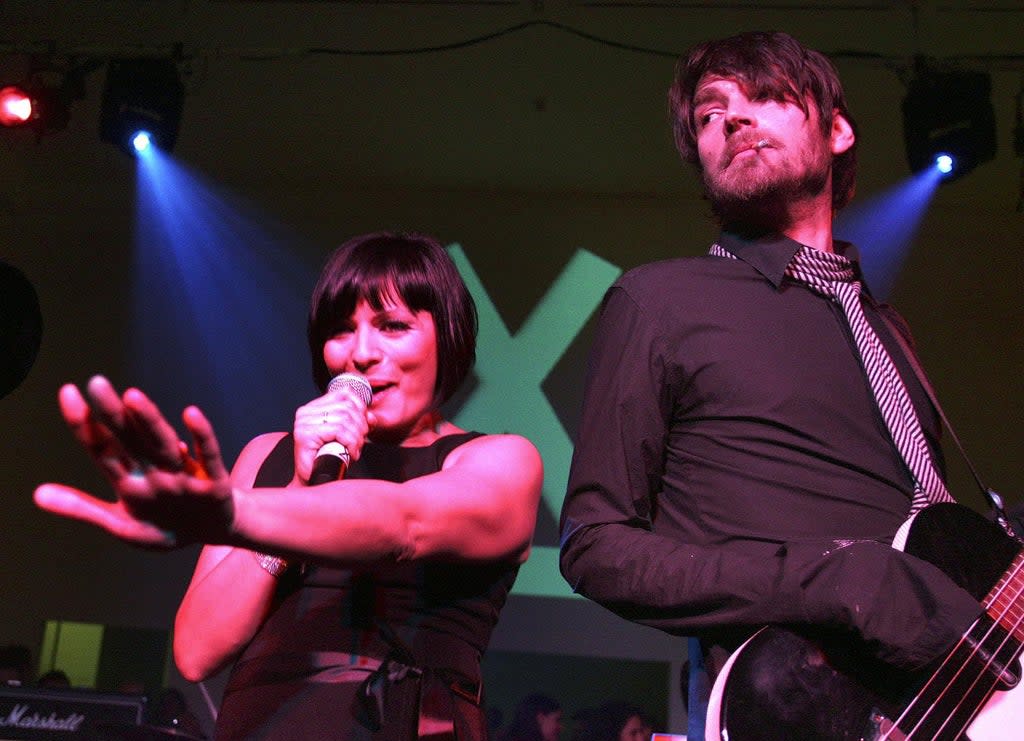 Betty Boo and Alex James perform (as Wigwam) at the Art Plus Music Party 2006 at the Whitechapel Art Gallery (PA)