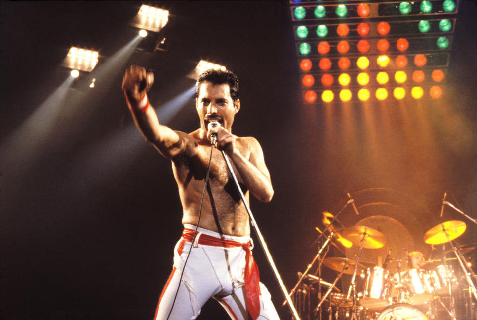 Freddie Mercury onstage