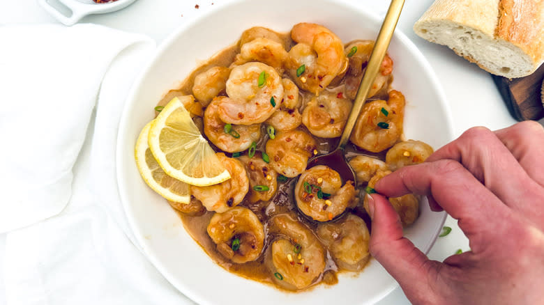 miso butter shrimp bowl