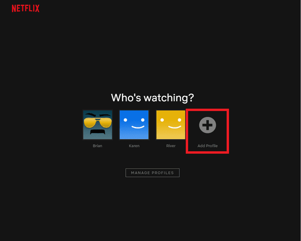 Netflix profiles