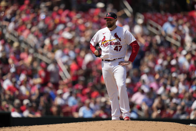 St. Louis Cardinals Harrison Bader waits for a pitch as he bats in