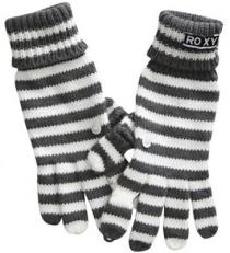 Roxy striped gloves, $24.00.