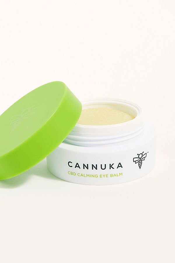 Formulated with Manuka honey, oils and 15 mg of CBD, this calming eye bam reduces the&nbsp;appearance of fine lines, puffiness and dark circles. <strong><a href="https://fave.co/2HoAUbw" target="_blank" rel="noopener noreferrer">Find it for $48 at Free People</a></strong>.