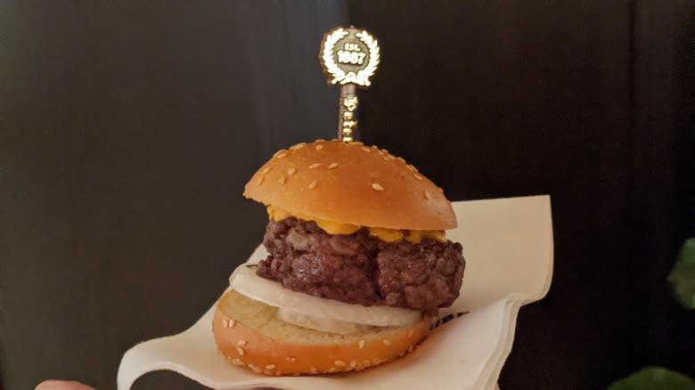 Peter Luger burger slider