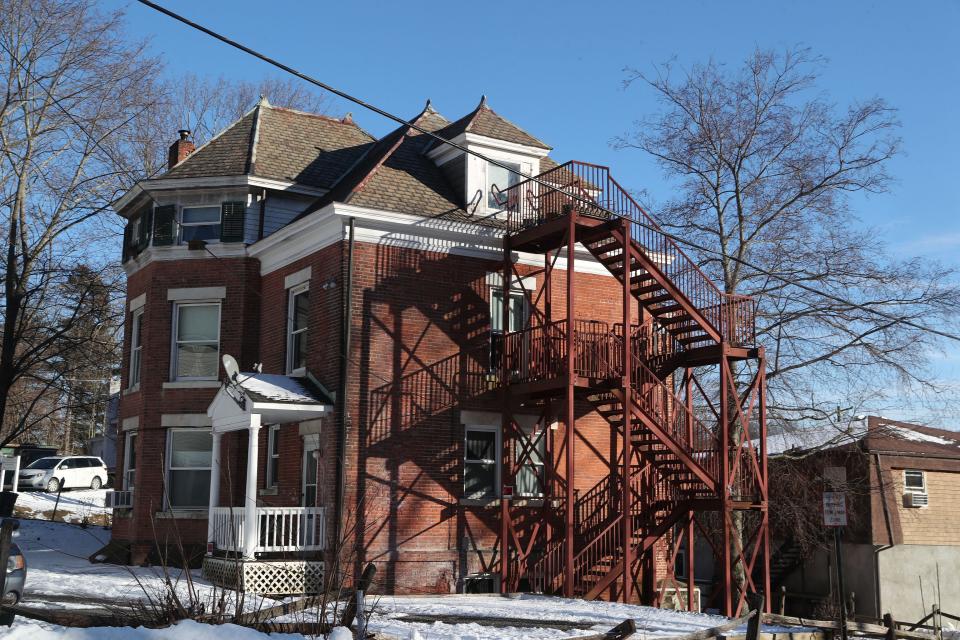 This multifamily home on Park Street in the village of Brewster is in the area where the Brewster Crossings redevelopment project would occur Jan. 21, 2022.