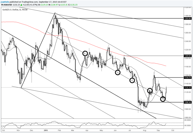 Gold Rallies off of Support 