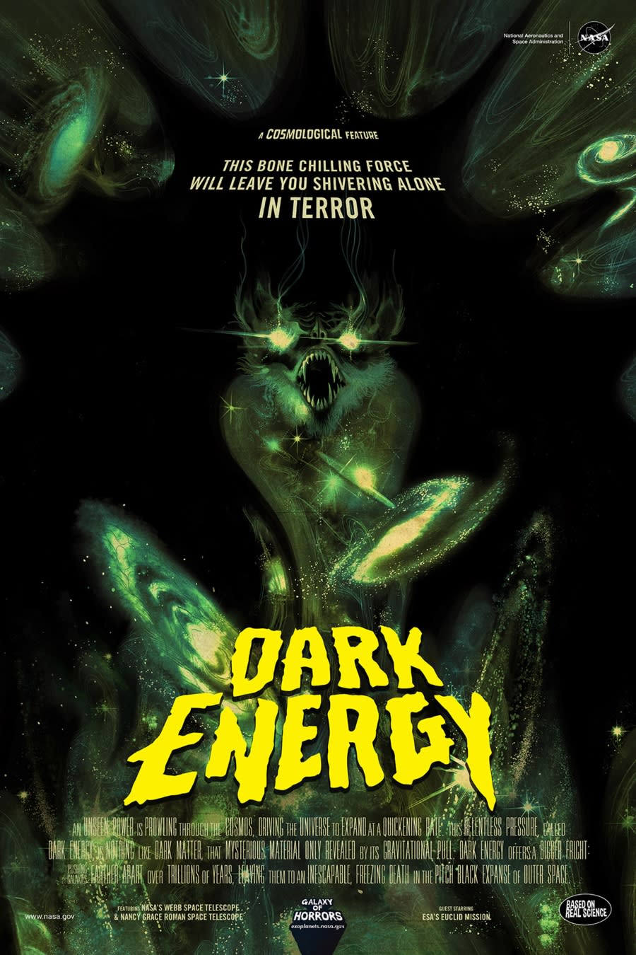 A horror movie posted created by NASA called Dark Energy