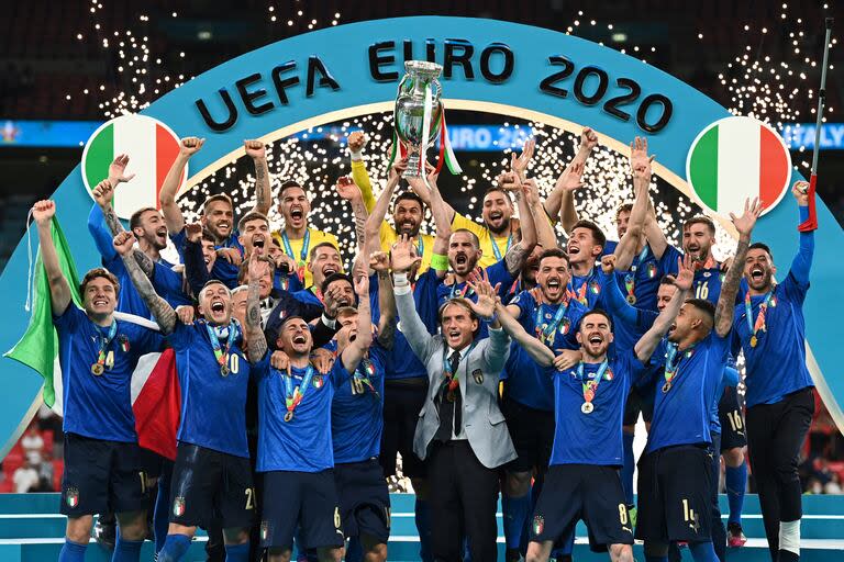 Italia es el campeón defensor de la Eurocopa: en 2021 derrotó en la final a Inglaterra