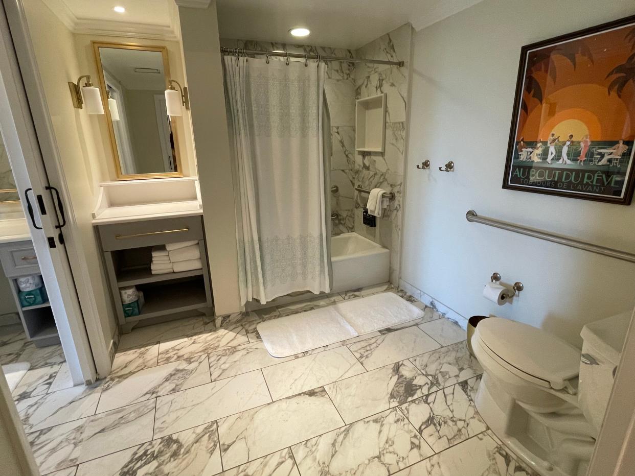 Disney Riviera Resort accessible bathroom.