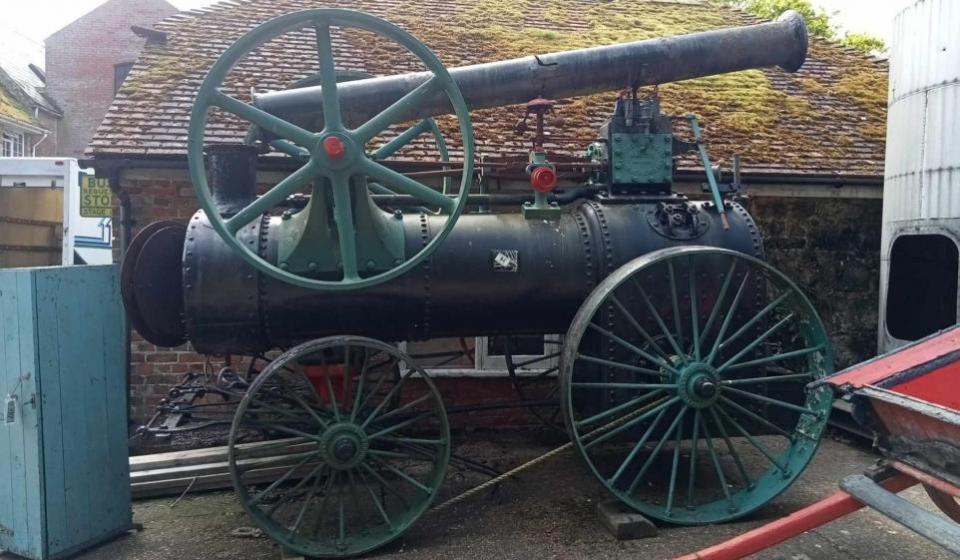 Isle of Wight County Press: Tasker steam engine, which has sold.