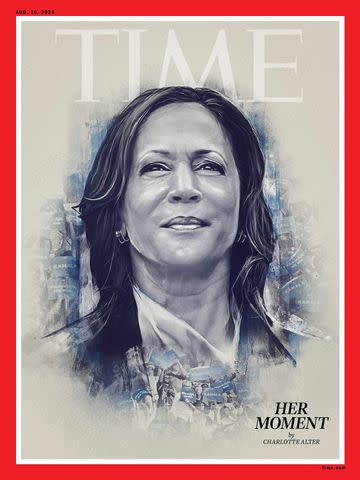 <p>Neil Jamieson/TIME</p> Kamala Harris appears on the cover of Time magazine in August 2024