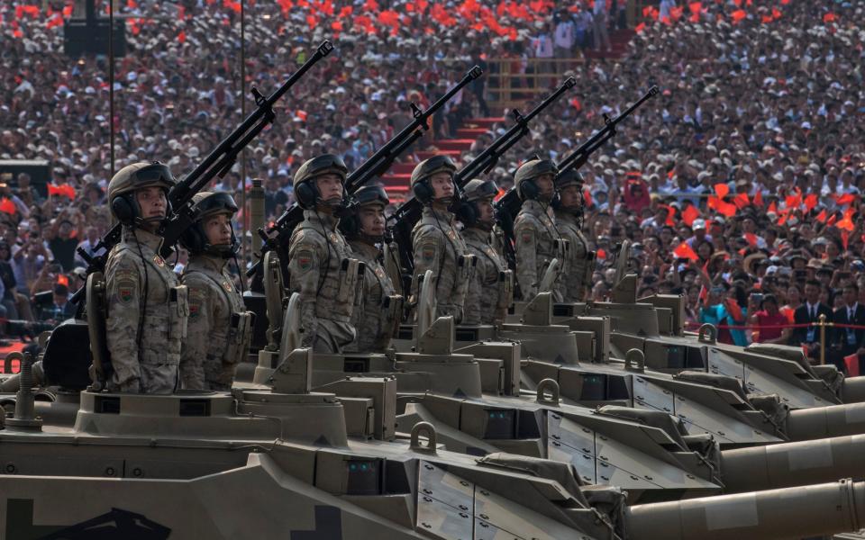 Chinese soldiers on parade in Beijing - Kevin Frayer/Getty Images