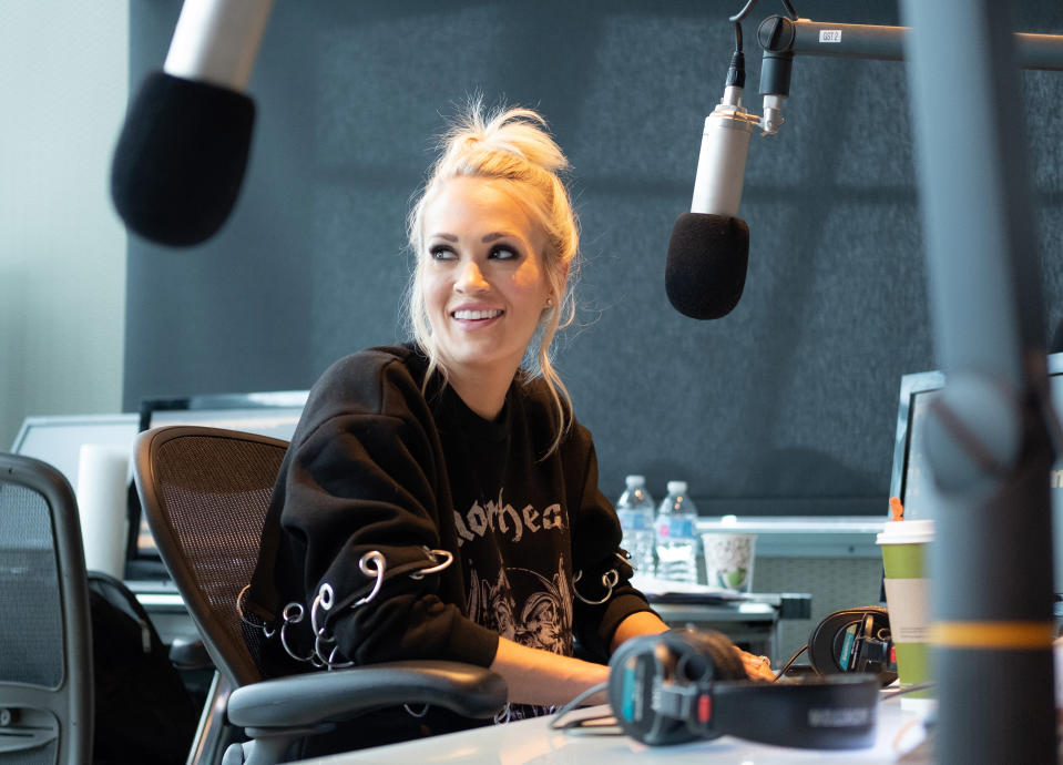 Carrie Underwood in Nashville on Thursday. (Photo: Jason Kempin/Getty Images for SiriusXM)