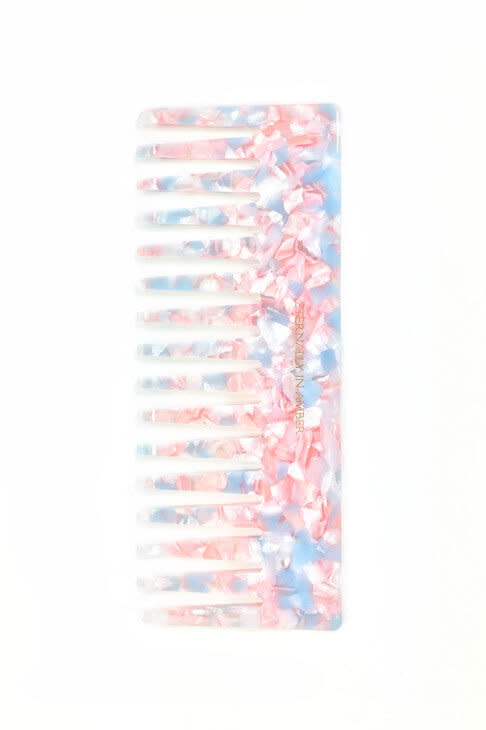 Get the <a href="https://www.eternallyinambershop.com/product/signature-blue-pink-granite-wide-tooth-comb/251?cs=true" target="_blank" rel="noopener noreferrer">Eternally in Amber signature wide tooth comb for $24.99</a>.