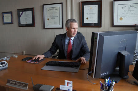 Wheeling Mayor Glenn Elliott who saw LGBT protections as the right thing to do and a way to make his Rust Belt city more attractive for investment and jobs creation works in his office in Wheeling, West Virginia, U.S., February 9, 2017. REUTERS/Letitia Stein