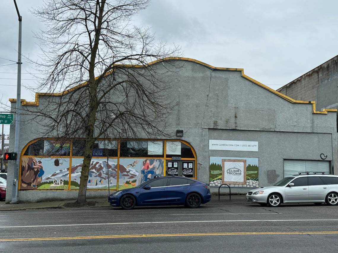 The building that is now home to Climb Tacoma, 102 S. 24th St., was among three parcels acquired by an LLC representing Great Expectations of Seattle. Photo taken March 25, 2024. Craig Sailor/The News Tribune