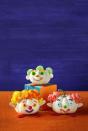 <p>Make these candy cuties by hot-gluing pieces of Halloween candy to mini white pumpkins. Make the feet and ears out of foam sheets.</p><p><a class="link " href="https://www.amazon.com/Crafters-Square-Crafting-Projects-Assorted/dp/B00450KXH6/ref=asc_df_B00450KXH6/?tag=syn-yahoo-20&ascsubtag=%5Bartid%7C10070.g.331%5Bsrc%7Cyahoo-us" rel="nofollow noopener" target="_blank" data-ylk="slk:SHOP FOAM SHEETS;elm:context_link;itc:0;sec:content-canvas">SHOP FOAM SHEETS</a></p>