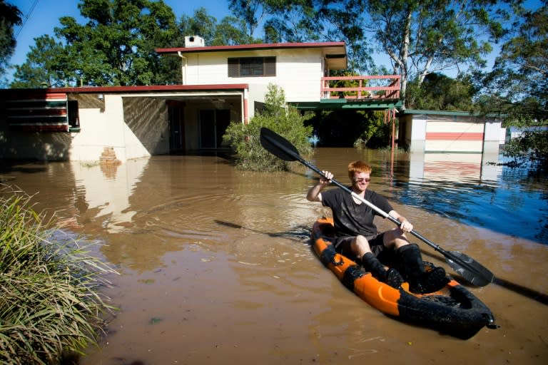 The cyclone dumped more than a metre of rain on parts of Queensland and the huge volume of water is still slowly spilling down river systems