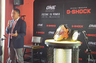 ONE Championship CEO Victor Cui profeses his delight at the partnership with G-SHOCK and Casio Singapore. (Photo: Teng Kiat)