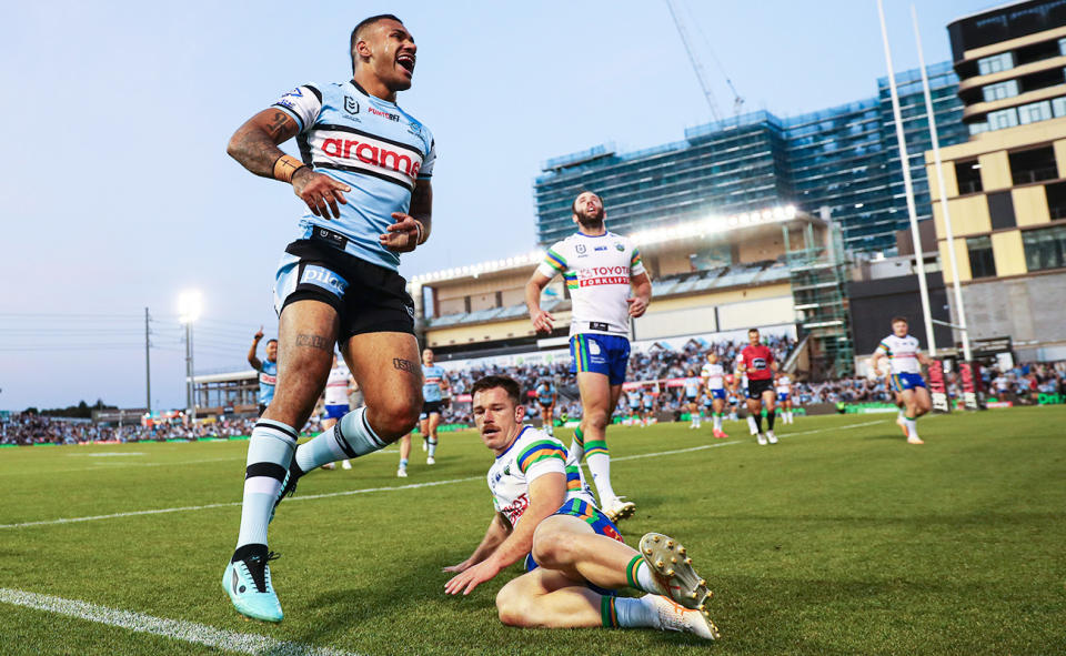 PointsBet Stadium, pictured here during the Sharks' clash with Canberra.