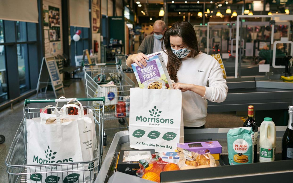 Morrisons has announced it will be the first UK supermarket to move away from plastic bags completely as it removes all plastic â€˜bags for life - Mikael Buck / Morrisons 