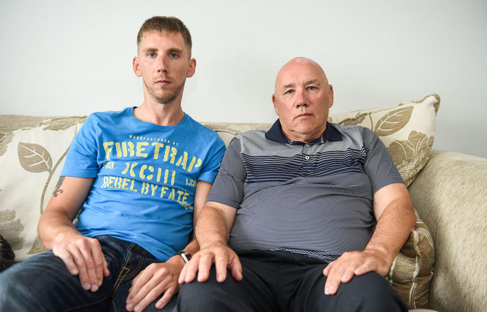 Craig Isherwood, 33, and his father Clive, 65. Clive was Mary Isherwood’s ex-husband. Source: Caters News