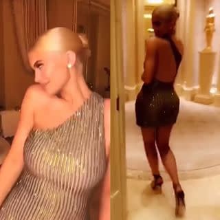 Kylie Jenner Hits Vegas in Skintight Gucci Dress & Strappy Heels – Footwear  News