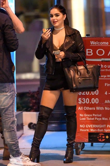 Ariel Winter in thigh highs at BOA