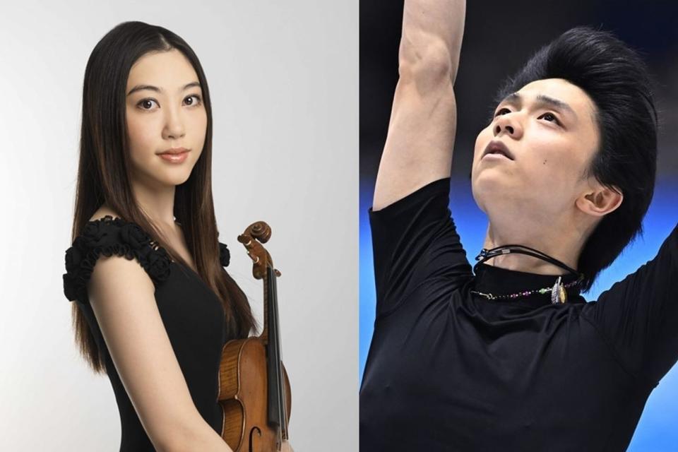 羽生結弦（右）就算「賠錢」也要賤賣與前妻、美女小提琴家末延麻裕子的短命婚房。（翻攝網路）