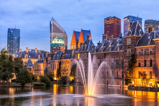 Parliament buildings in The Hague