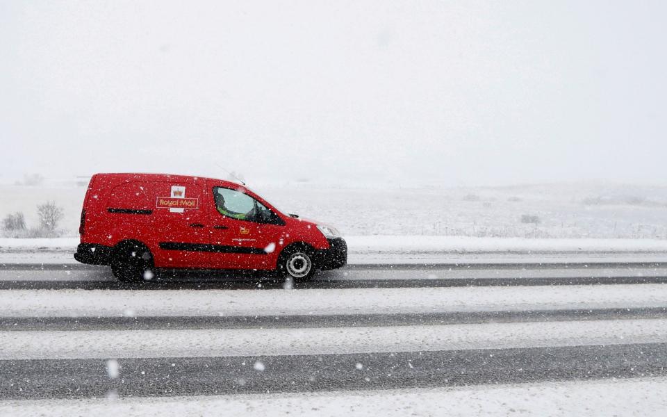 A Royal Mail van in Scotland. A new campaign is highlighting the impact on the mental health of employees, particularly van drivers - Reuters